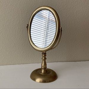 Vintage Brass Vanity Mirror